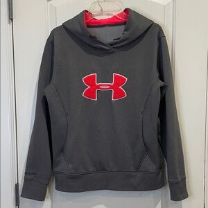 Under Armour Women’s Charcoal and Crimson Hoodie